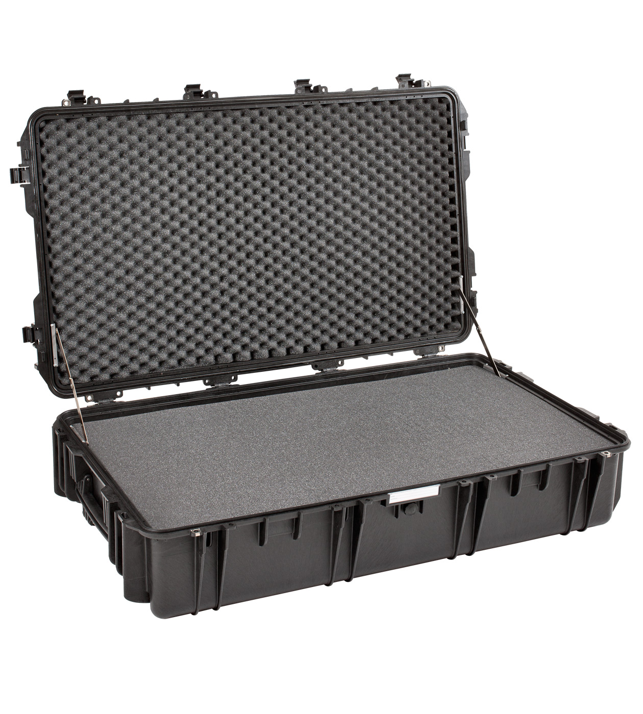 Explorer 10826B black legacy waterproof wheeled foam filled case