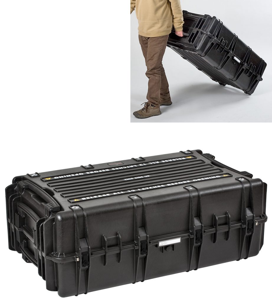 Explorer 10840B black legacy waterproof wheeled case
