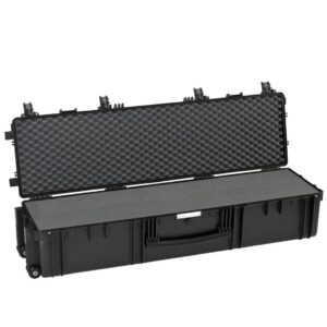 Explorer 13527B black legacy waterproof wheeled foam filled case