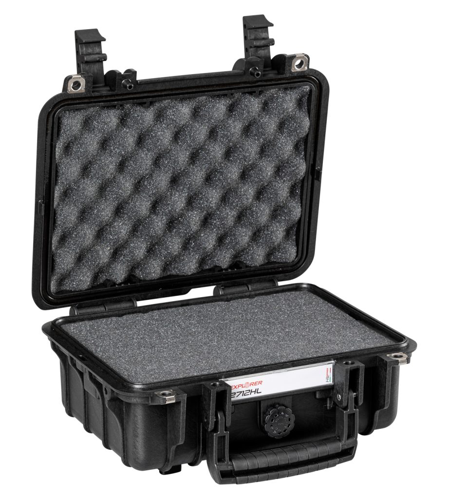 Explorer 2712HLB black heavenly light waterproof foam filled case