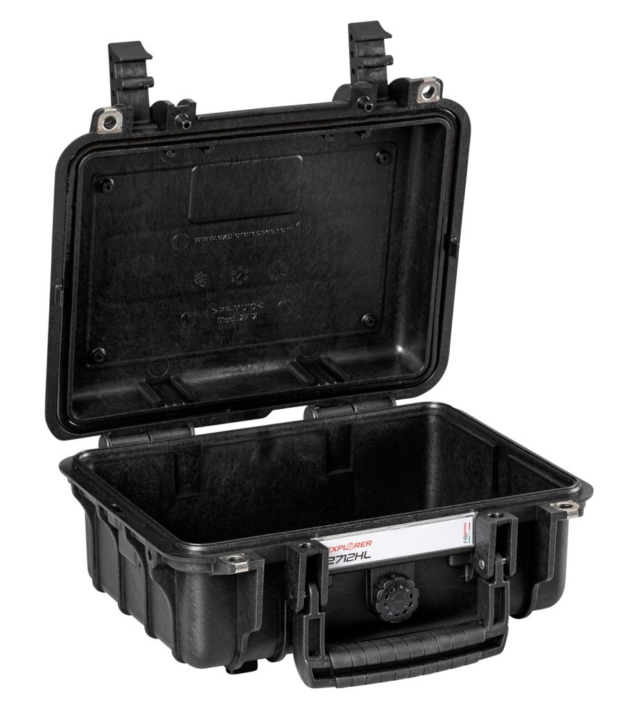 Explorer 2712HLB black heavenly light waterproof empty case
