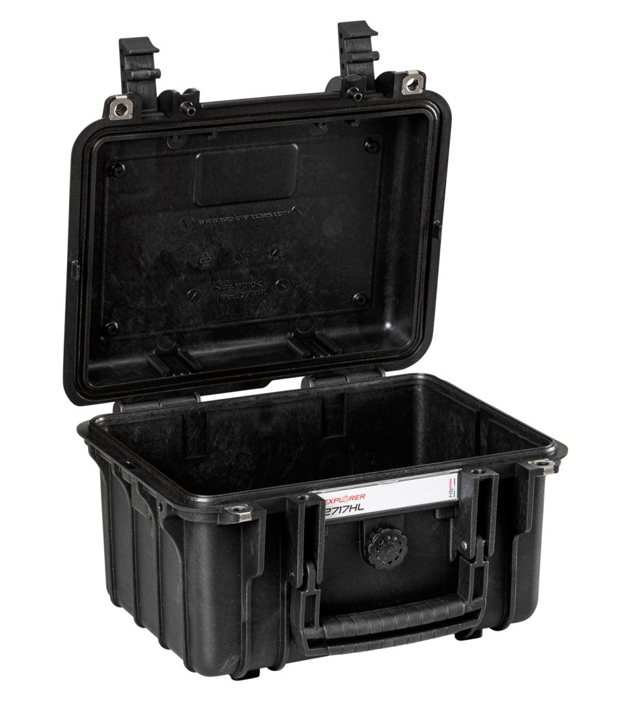 Explorer 2717HLB black heavenly light waterproof empty case