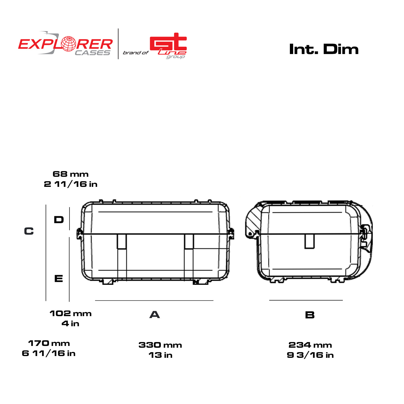 Explorer 3317HLB black heavenly light waterproof dimensions