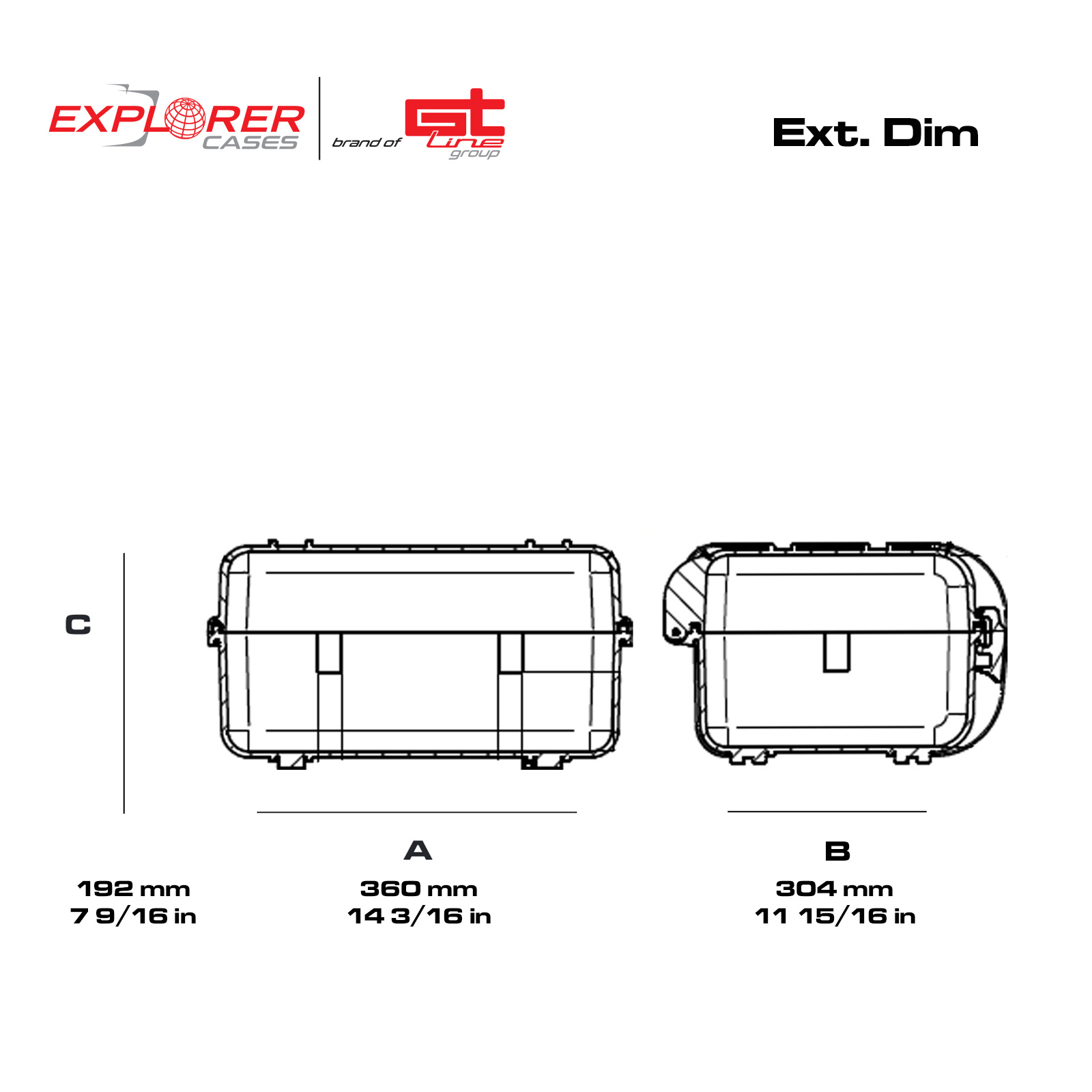 Explorer 3317HLB black heavenly light waterproof dimensions