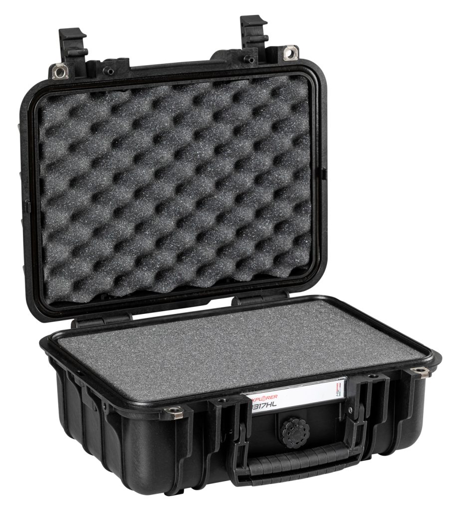Explorer 3317HLB black heavenly light waterproof foam filled case
