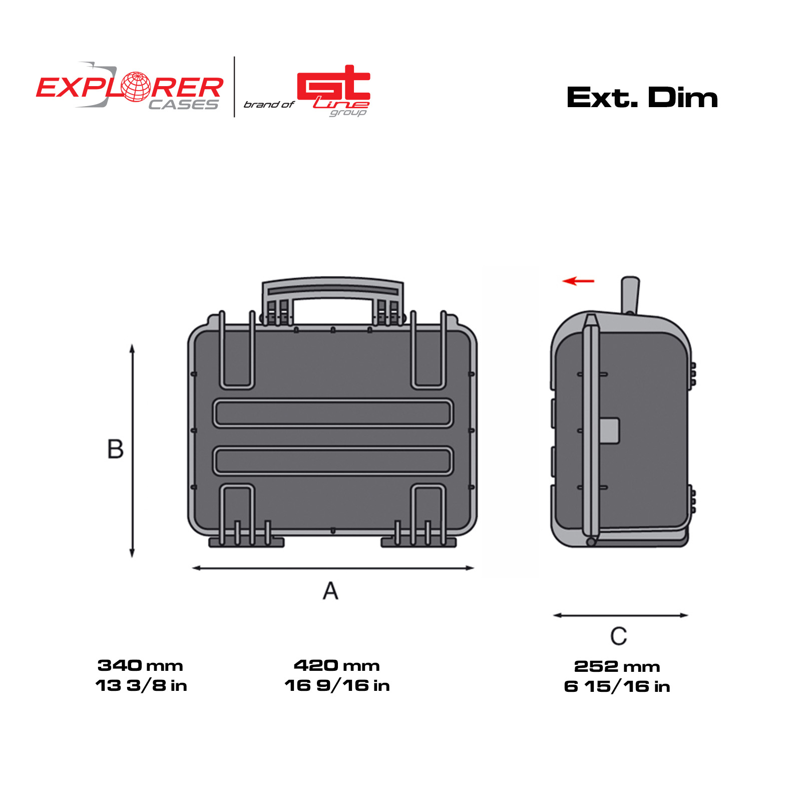 Explorer 3815HLB black heavenly light waterproof case