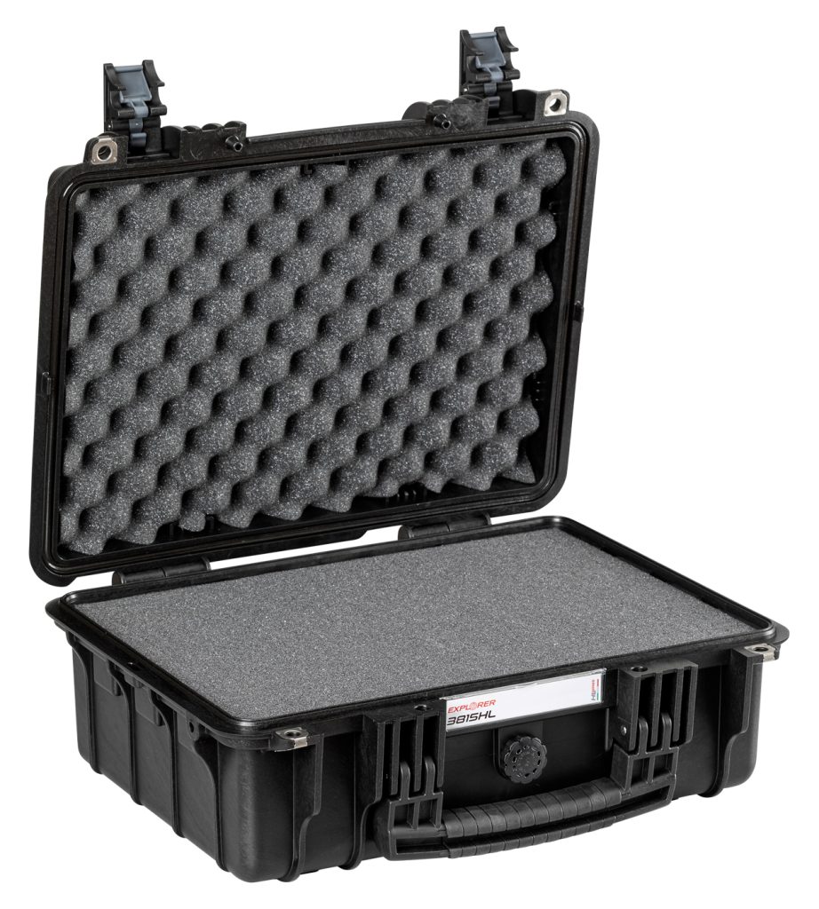 Explorer 3815HLB black heavenly light waterproof foam filled case