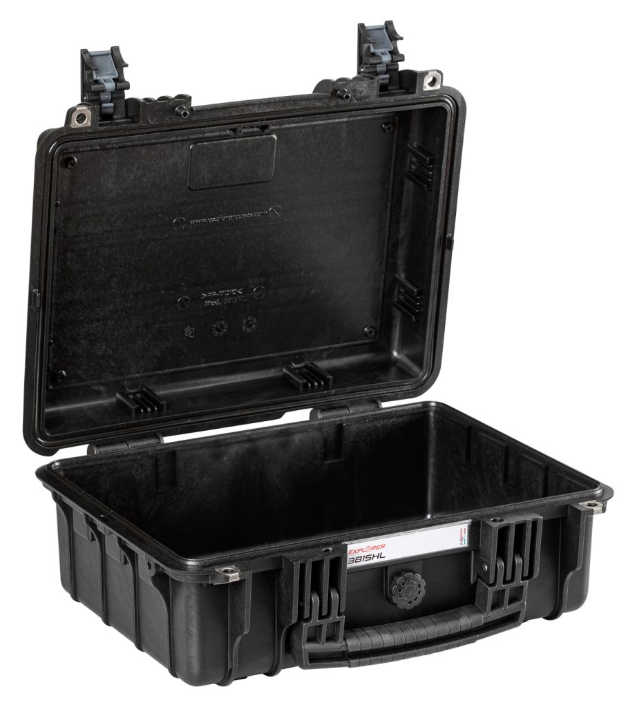Explorer 3815HLB black heavenly light waterproof empty case