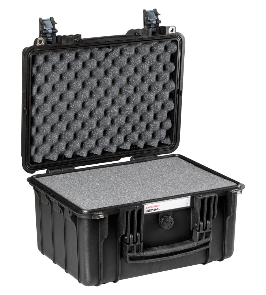 Explorer 3823HLB black heavenly light waterproof foam filled case