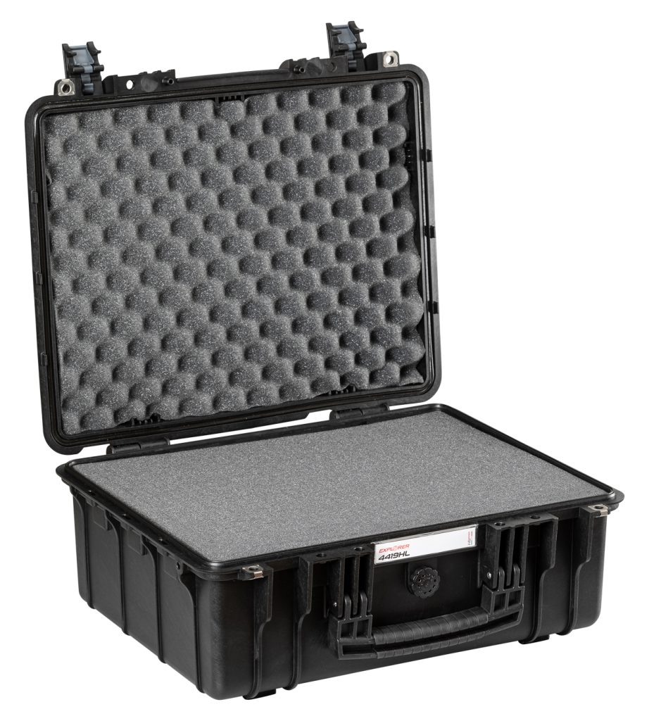 Explorer 4419HLB black heavenly light waterproof foam filled case