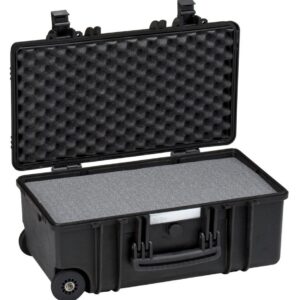 Explorer 5122B black legacy waterproof wheeled foam filled case
