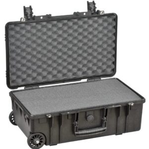 Explorer 5218HLB black heavenly light waterproof wheeled foam filled case