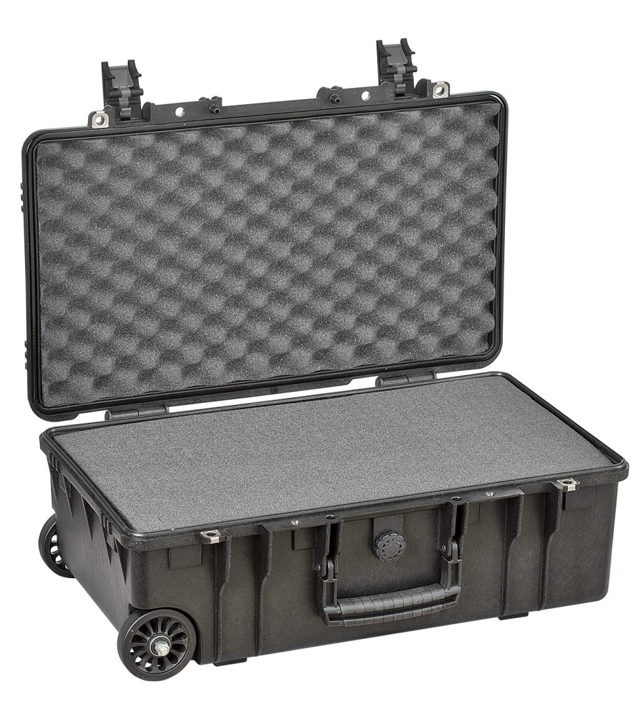 Explorer 5218HLB black heavenly light waterproof wheeled foam filled case