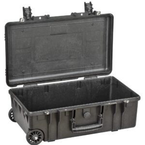 Explorer 5218HLB black heavenly light waterproof wheeled empty case