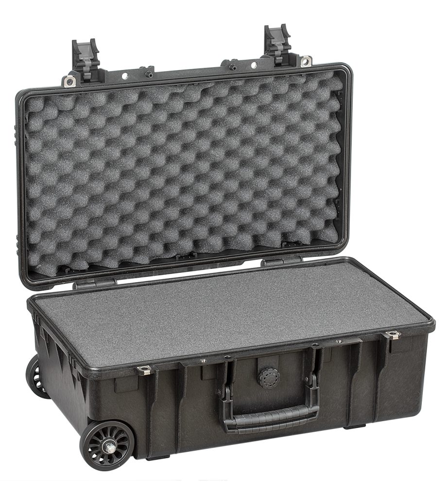 Explorer 5218HLBE black heavenly light waterproof wheeled foam filled case