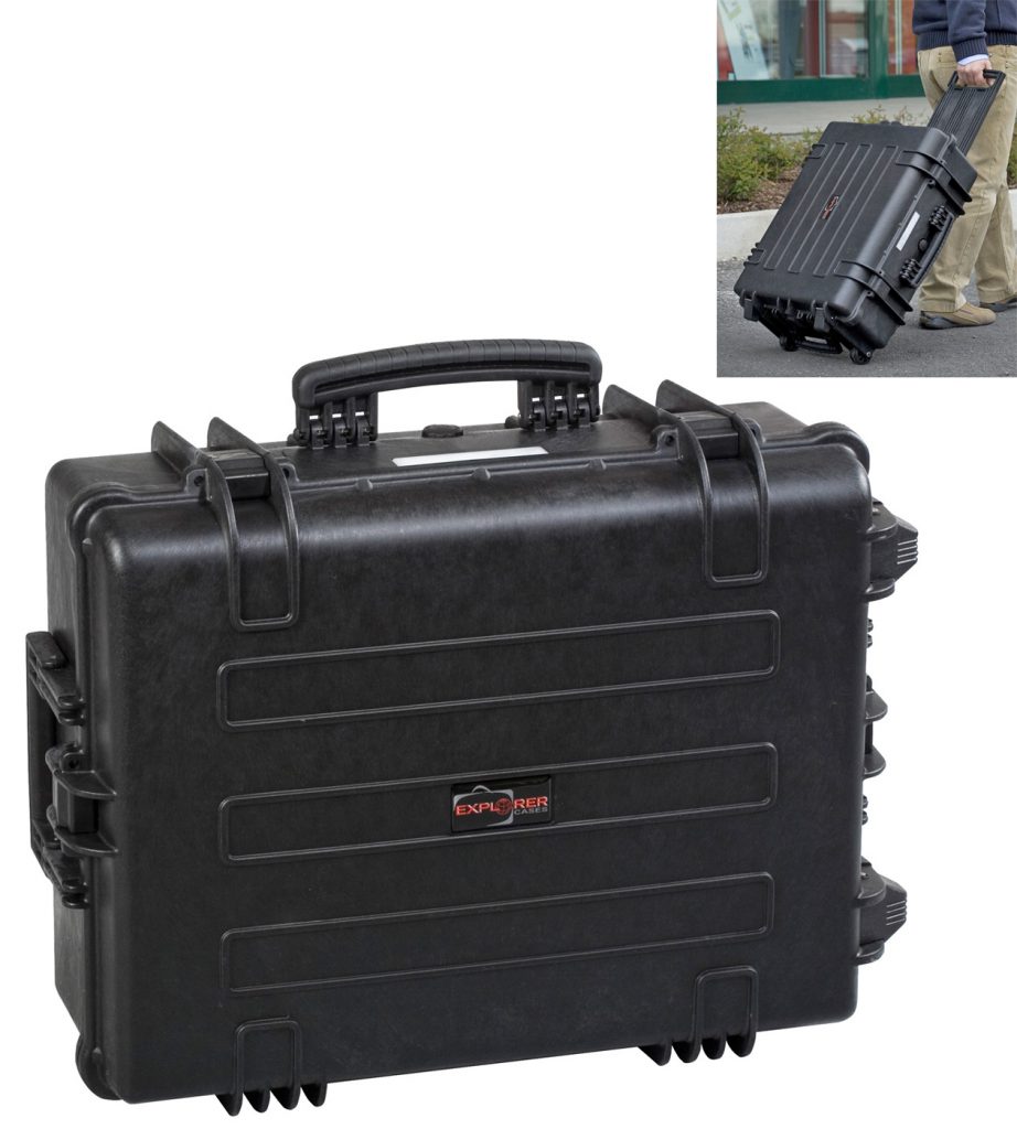 Explorer 5823B black legacy waterproof wheeled case