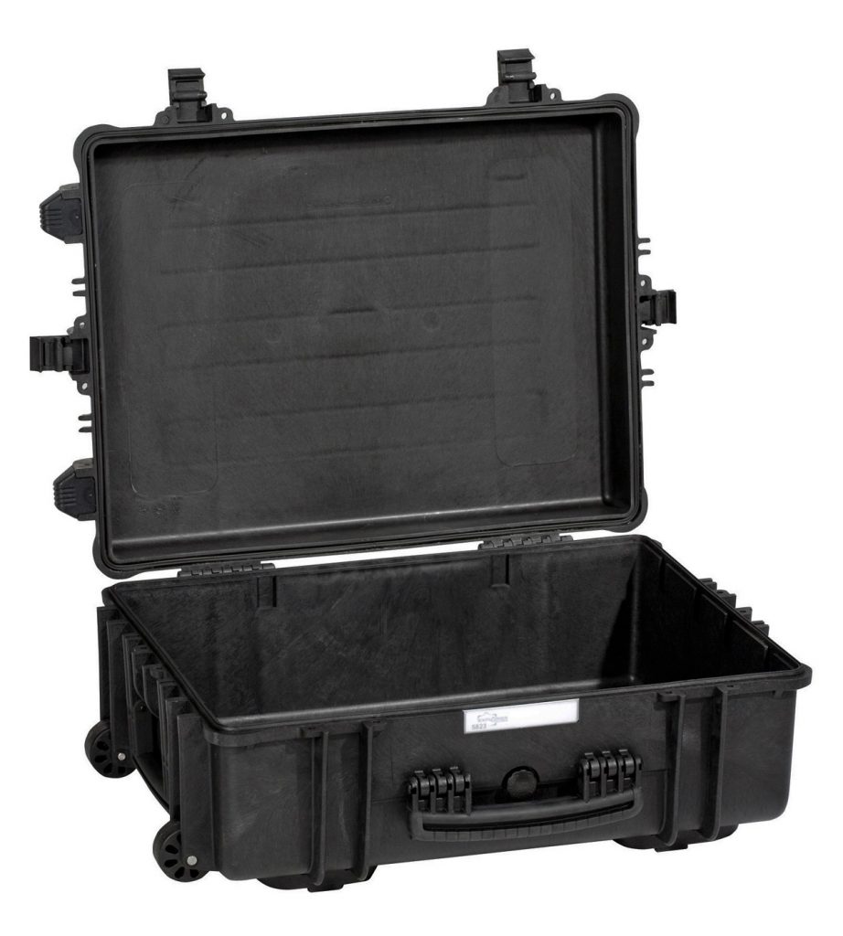 Explorer 5823B black legacy waterproof wheeled empty case