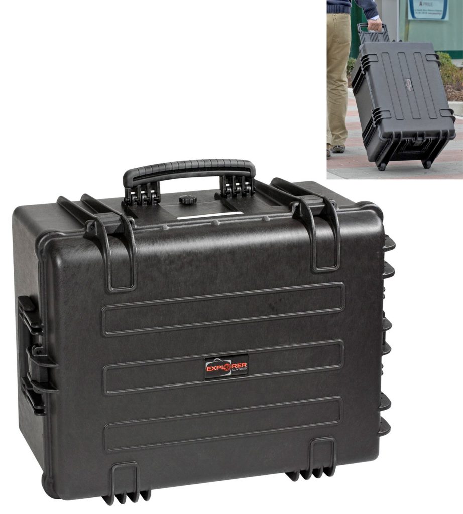 Explorer 5833B black legacy waterproof wheeled case
