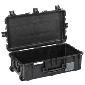 Explorer 7626HLB black heavenly light waterproof wheeled empty case