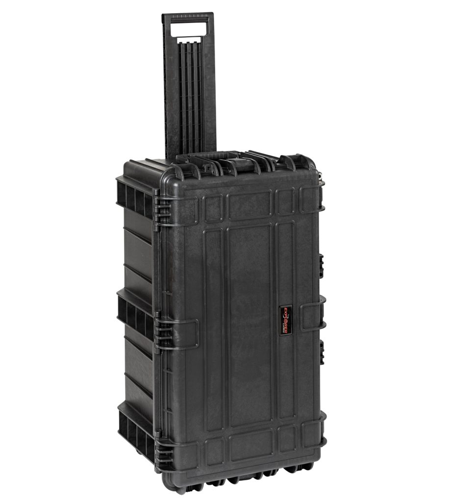 Explorer 7635HLB black heavenly light waterproof wheeled case