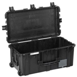 Explorer 7635HLB black heavenly light waterproof wheeled empty case