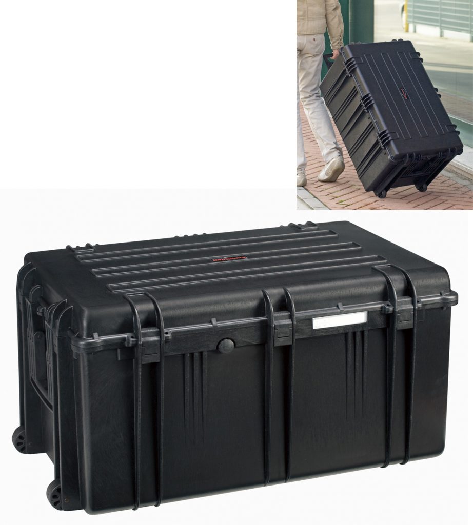 Explorer 7641B black legacy waterproof wheeled case