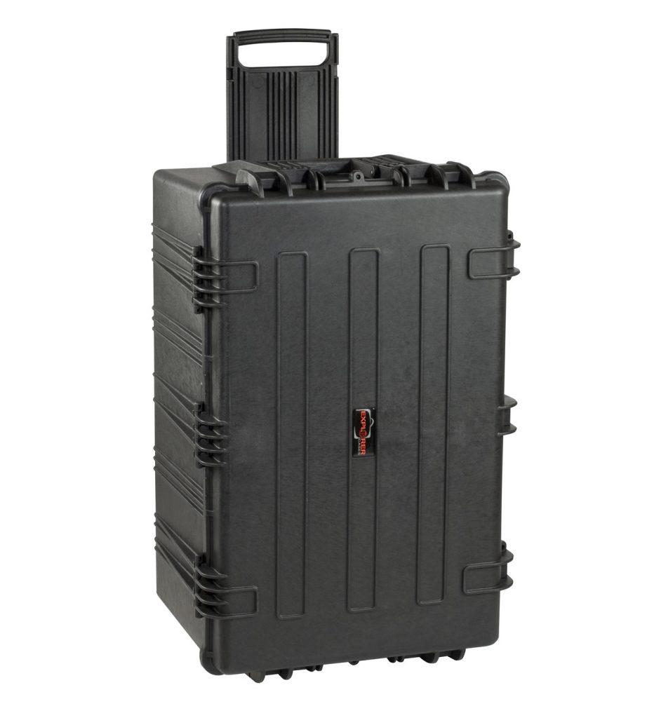 Explorer 7641B black legacy waterproof wheeled case