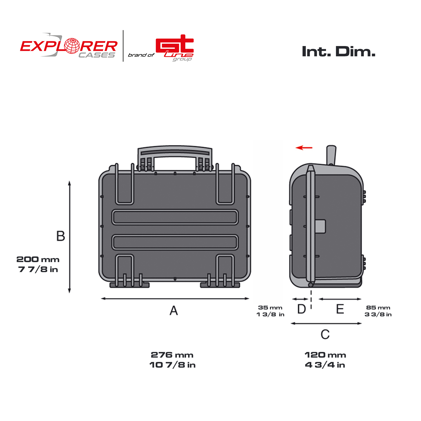 Explorer 2712HL case dimensions