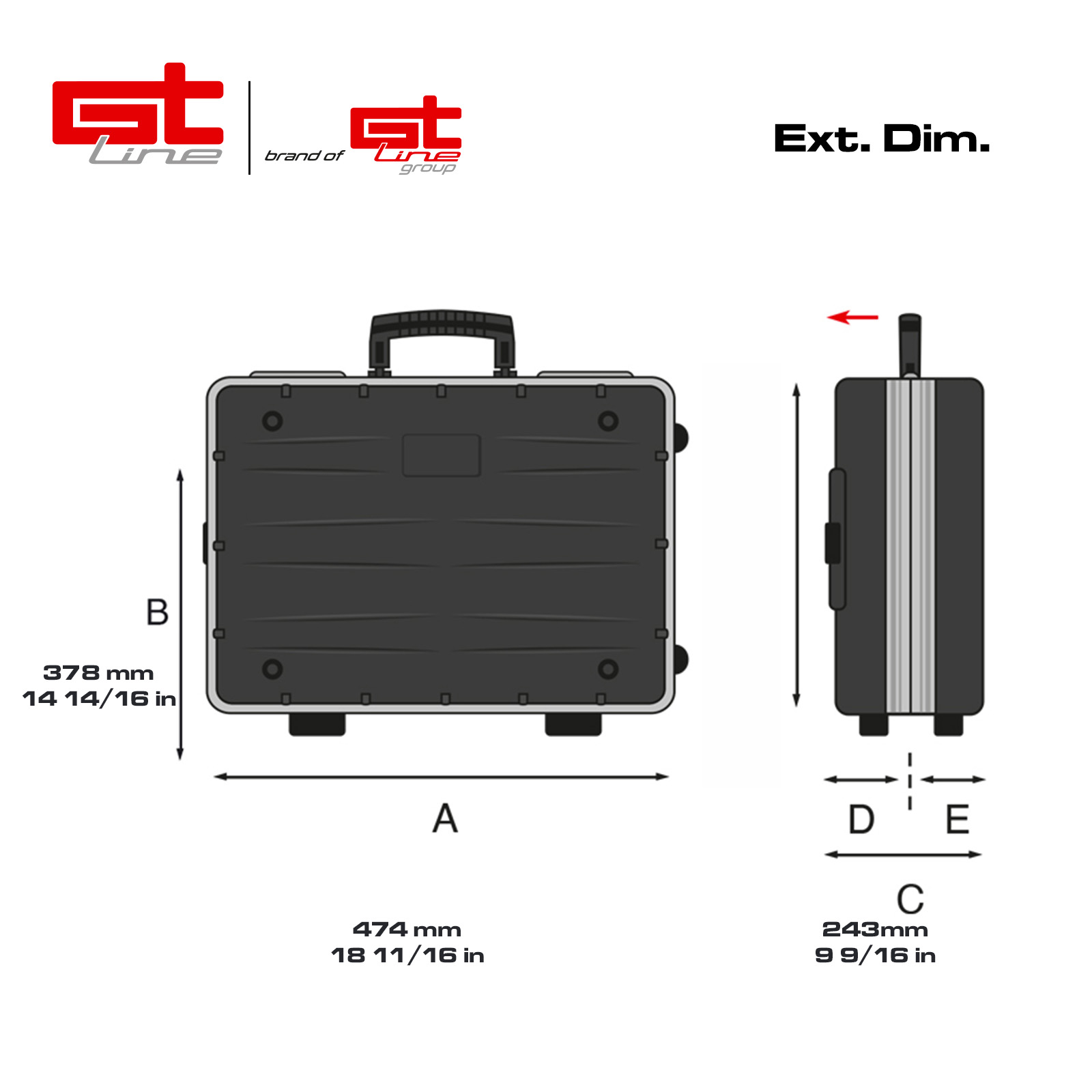 Revo 21 WH PTS professional wheeled tool case