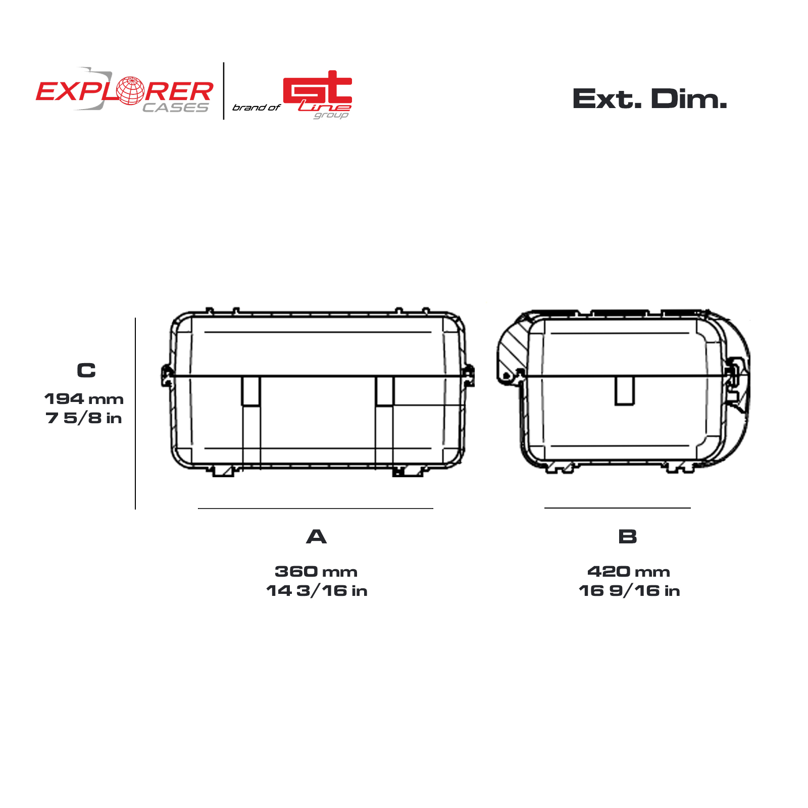 Explorer 3317WB black waterproof case